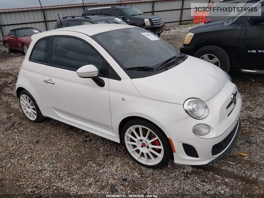 2013 Fiat 500 Abarth VIN: 3C3CFFFHXDT574985 Lot: 45467737