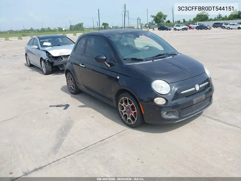 2013 Fiat 500 Sport VIN: 3C3CFFBR0DT544151 Lot: 45473209