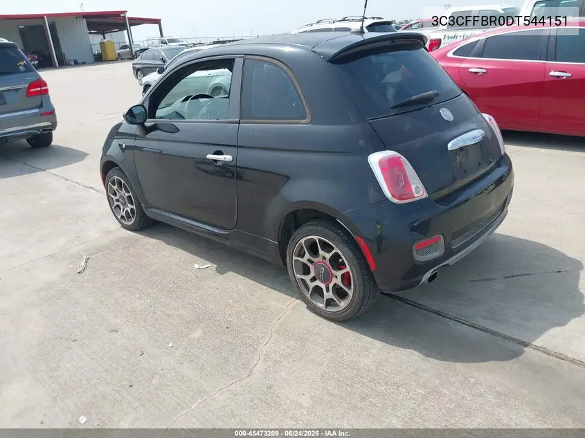 2013 Fiat 500 Sport VIN: 3C3CFFBR0DT544151 Lot: 45473209