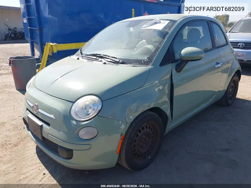 2013 Fiat 500 Pop VIN: 3C3CFFAR3DT682039 Lot: 45482440
