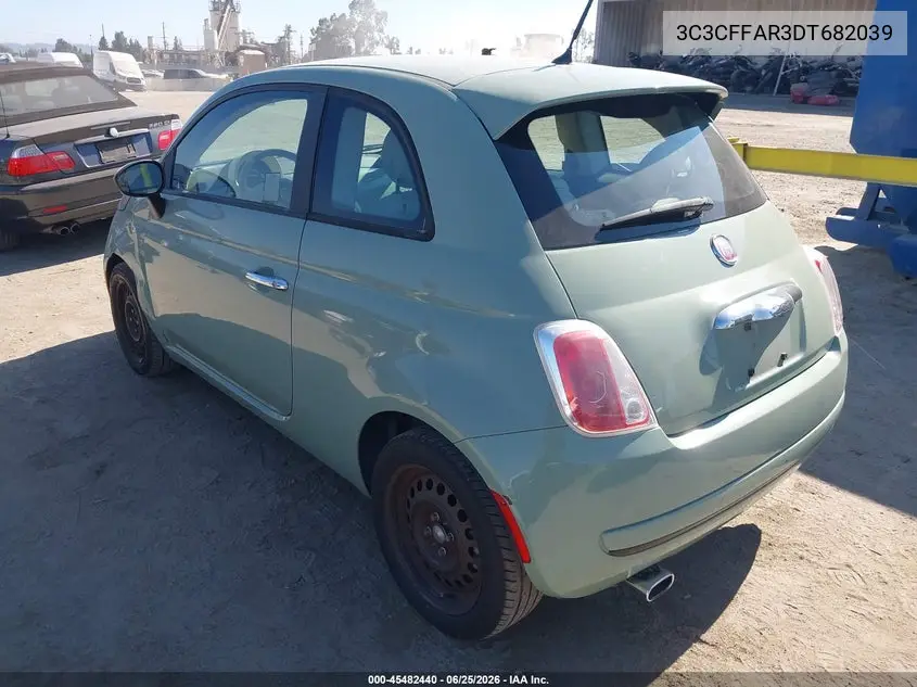 2013 Fiat 500 Pop VIN: 3C3CFFAR3DT682039 Lot: 45482440