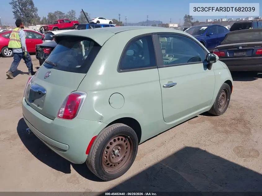 2013 Fiat 500 Pop VIN: 3C3CFFAR3DT682039 Lot: 45482440