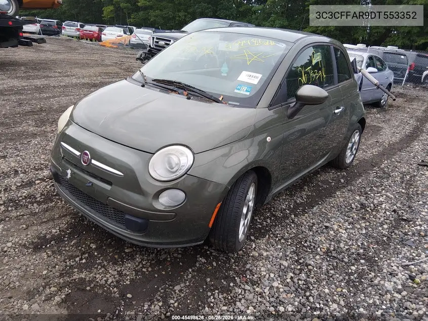 2013 Fiat 500 Pop VIN: 3C3CFFAR9DT553352 Lot: 45498626