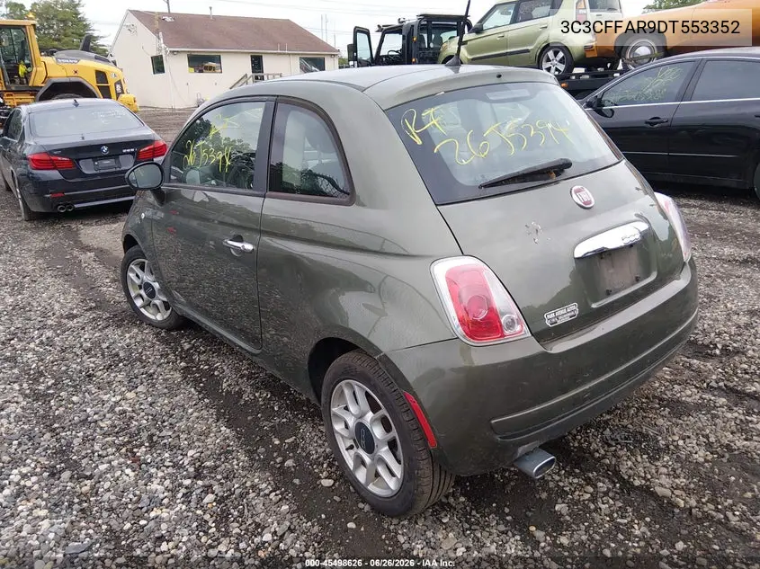 2013 Fiat 500 Pop VIN: 3C3CFFAR9DT553352 Lot: 45498626