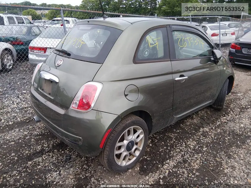2013 Fiat 500 Pop VIN: 3C3CFFAR9DT553352 Lot: 45498626