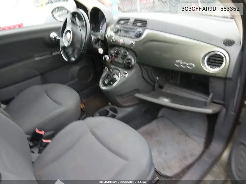 2013 Fiat 500 Pop VIN: 3C3CFFAR9DT553352 Lot: 45498626