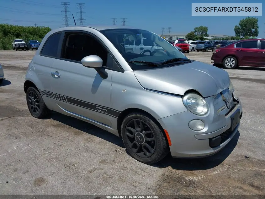 2013 Fiat 500 Pop VIN: 3C3CFFARXDT545812 Lot: 45533611