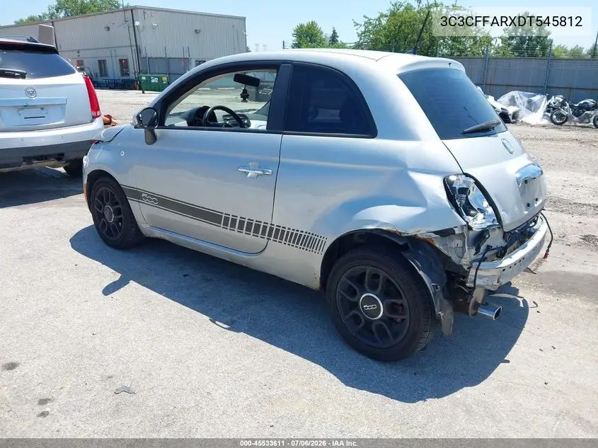 2013 Fiat 500 Pop VIN: 3C3CFFARXDT545812 Lot: 45533611