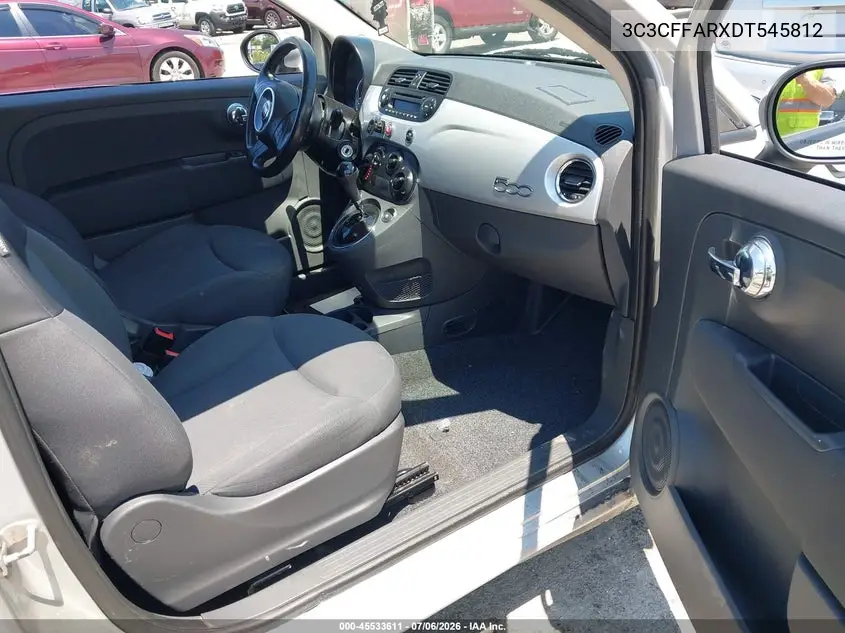 2013 Fiat 500 Pop VIN: 3C3CFFARXDT545812 Lot: 45533611
