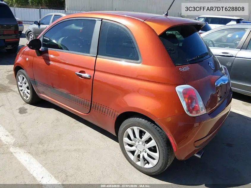 2013 Fiat 500 Pop VIN: 3C3CFFAR7DT628808 Lot: 45534928