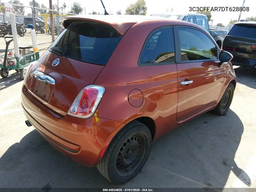 2013 Fiat 500 Pop VIN: 3C3CFFAR7DT628808 Lot: 45534928