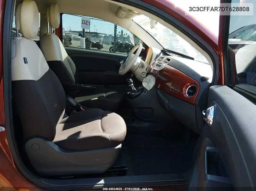 2013 Fiat 500 Pop VIN: 3C3CFFAR7DT628808 Lot: 45534928