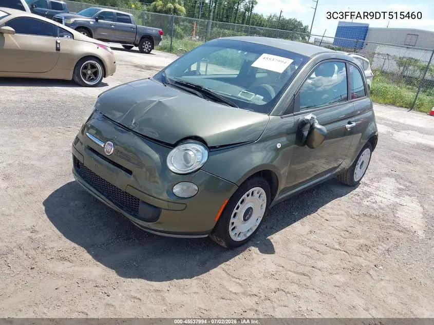 2013 Fiat 500 VIN: 3C3CFFAR9DT515460 Lot: 45537994