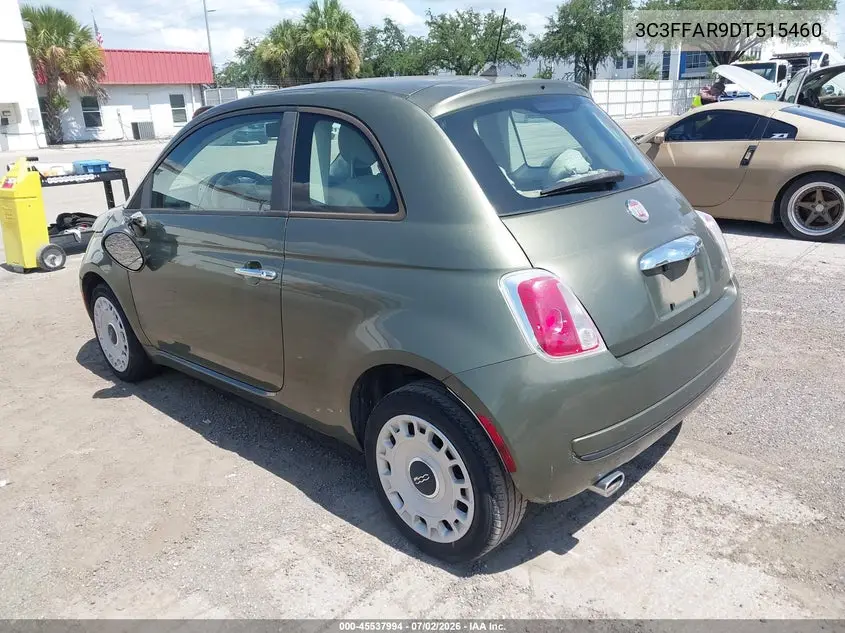 2013 Fiat 500 VIN: 3C3CFFAR9DT515460 Lot: 45537994