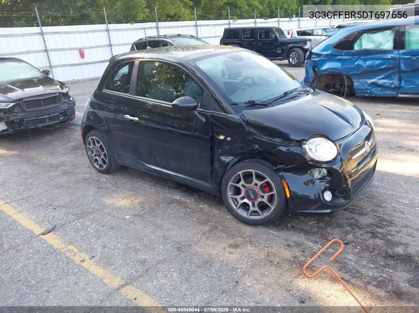 2013 Fiat 500 Sport VIN: 3C3CFFBR5DT697656 Lot: 45548044
