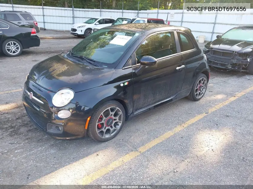 2013 Fiat 500 Sport VIN: 3C3CFFBR5DT697656 Lot: 45548044