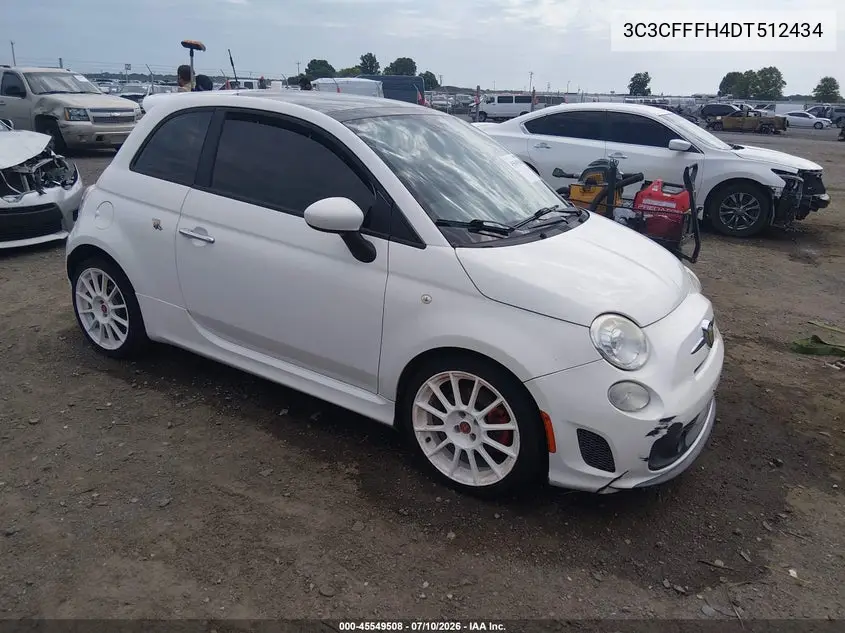 2013 Fiat 500 Abarth VIN: 3C3CFFFH4DT512434 Lot: 45549508