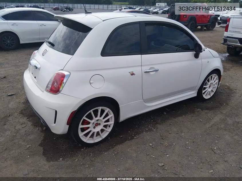 2013 Fiat 500 Abarth VIN: 3C3CFFFH4DT512434 Lot: 45549508