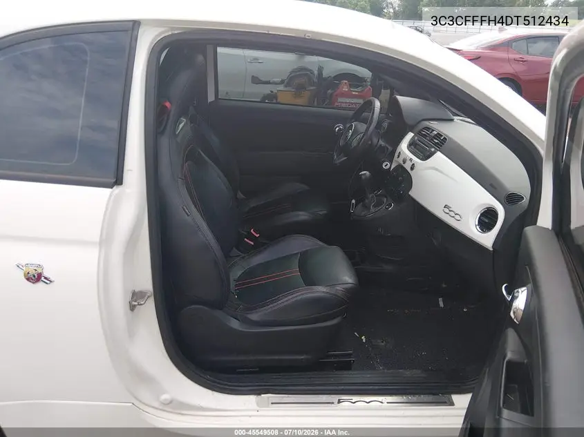 2013 Fiat 500 Abarth VIN: 3C3CFFFH4DT512434 Lot: 45549508