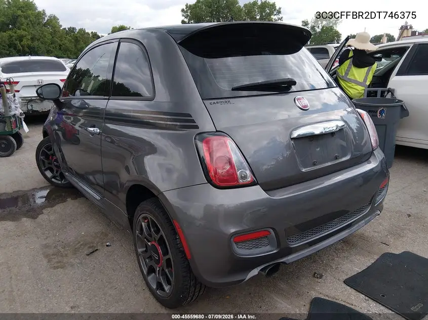 2013 Fiat 500 Sport Cattiva VIN: 3C3CFFBR2DT746375 Lot: 45559680