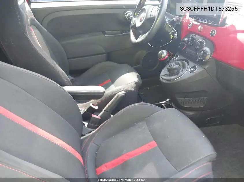 2013 Fiat 500 Abarth VIN: 3C3CFFFH1DT573255 Lot: 45562437