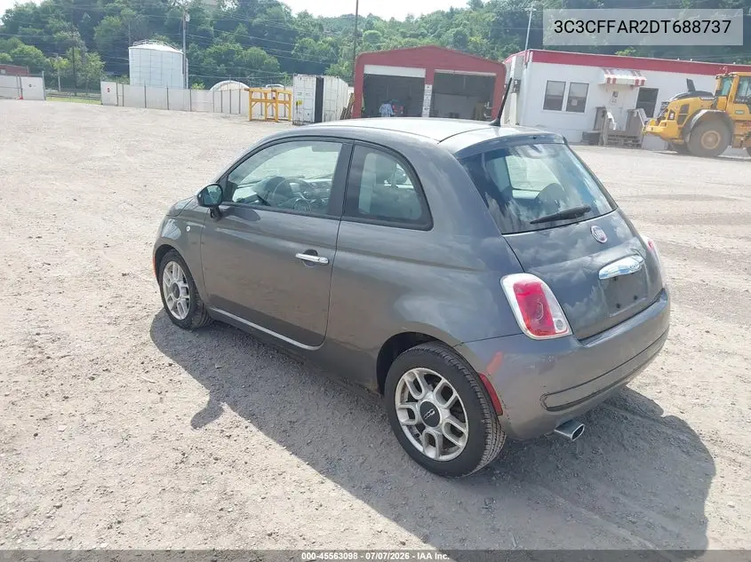 2013 Fiat 500 Pop VIN: 3C3CFFAR2DT688737 Lot: 45563098