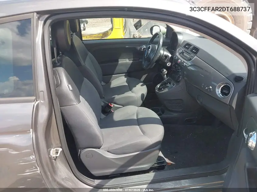 2013 Fiat 500 Pop VIN: 3C3CFFAR2DT688737 Lot: 45563098