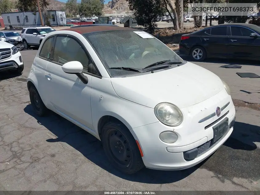 2013 Fiat 500C Pop VIN: 3C3CFFDR2DT698373 Lot: 45573304