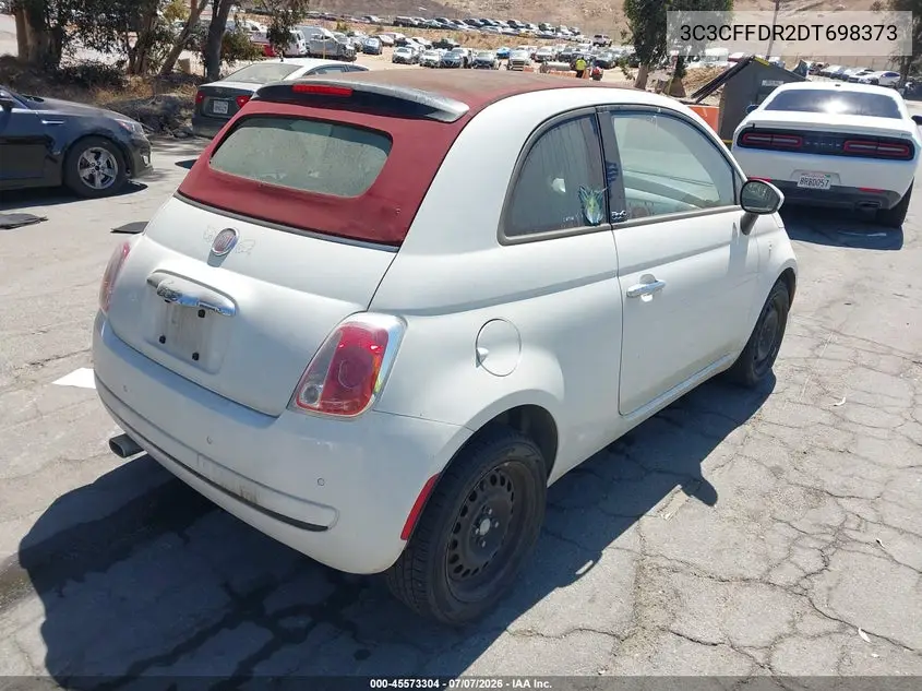 2013 Fiat 500C Pop VIN: 3C3CFFDR2DT698373 Lot: 45573304