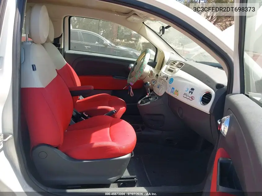 2013 Fiat 500C Pop VIN: 3C3CFFDR2DT698373 Lot: 45573304