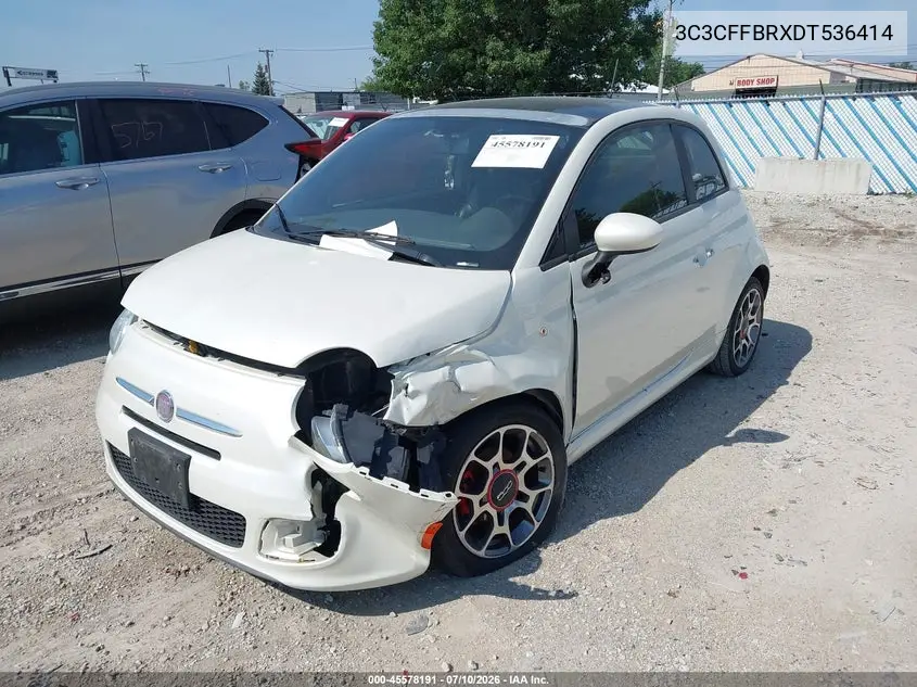2013 Fiat 500 Sport VIN: 3C3CFFBRXDT536414 Lot: 45578191