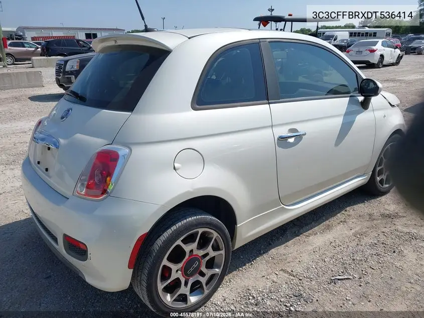 2013 Fiat 500 Sport VIN: 3C3CFFBRXDT536414 Lot: 45578191
