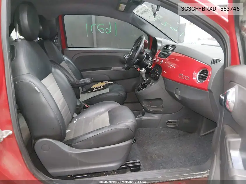 2013 Fiat 500 Sport VIN: 3C3CFFBRXDT553746 Lot: 45590999
