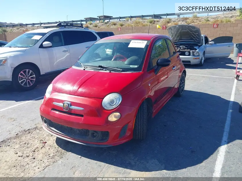 2013 Fiat 500 Abarth VIN: 3C3CFFFHXDT512504 Lot: 45616645