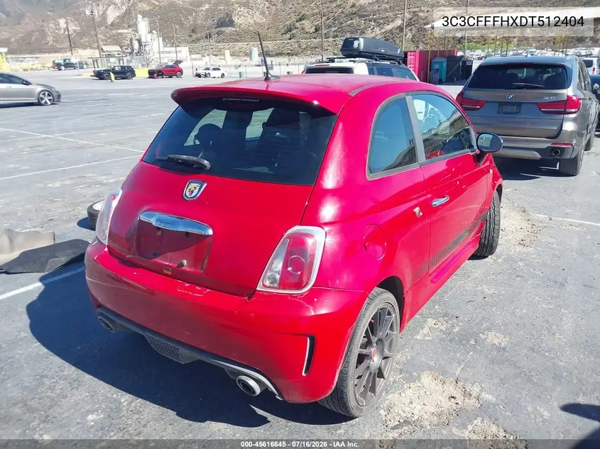 2013 Fiat 500 Abarth VIN: 3C3CFFFHXDT512504 Lot: 45616645
