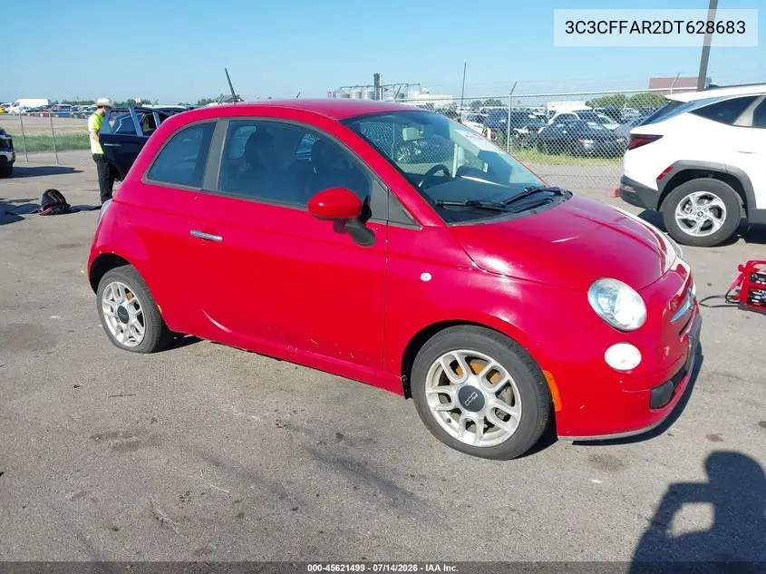 2013 Fiat 500 Pop VIN: 3C3CFFAR2DT628683 Lot: 45621499