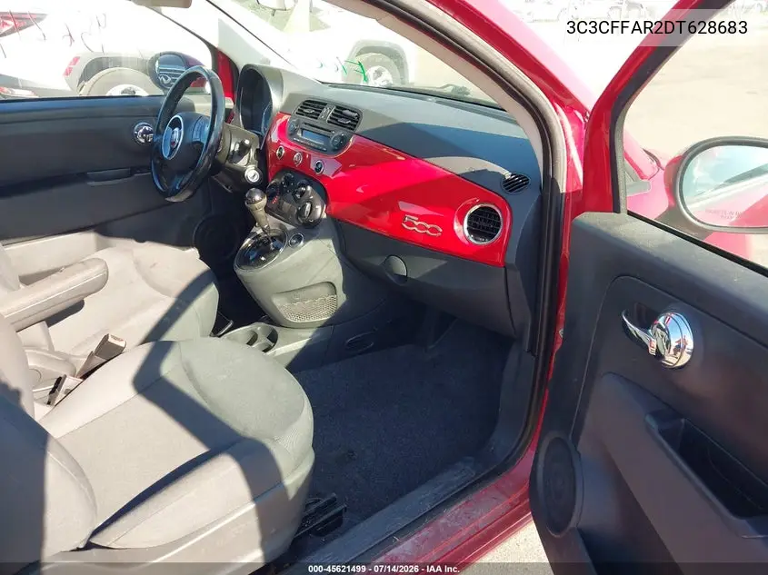 2013 Fiat 500 Pop VIN: 3C3CFFAR2DT628683 Lot: 45621499
