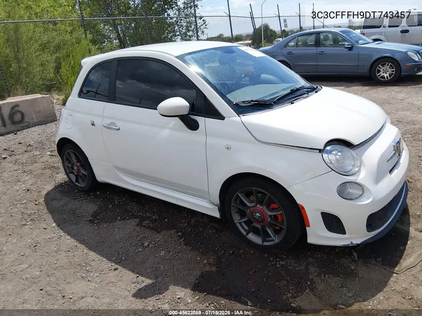 2013 Fiat 500 Abarth VIN: 3C3CFFFH9DT743457 Lot: 45622089