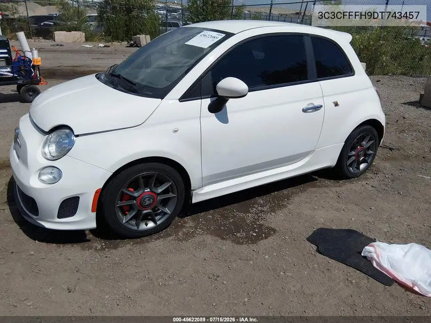 2013 Fiat 500 Abarth VIN: 3C3CFFFH9DT743457 Lot: 45622089
