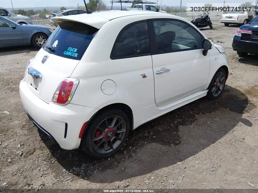 2013 Fiat 500 Abarth VIN: 3C3CFFFH9DT743457 Lot: 45622089