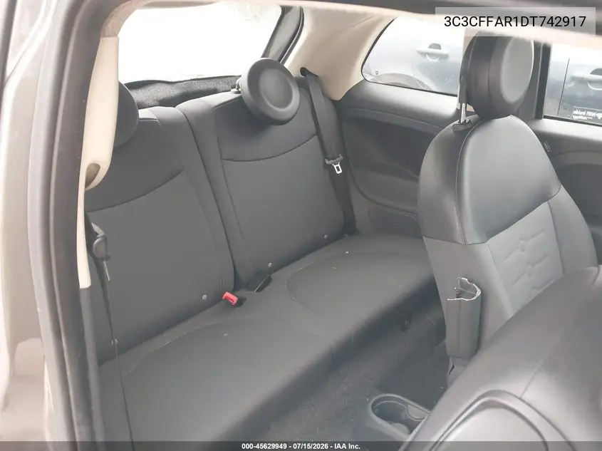 2013 Fiat 500 Pop VIN: 3C3CFFAR1DT742917 Lot: 45629949