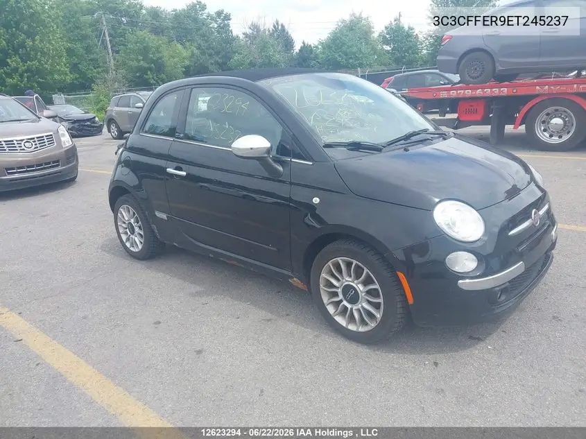 2014 Fiat 500 Lounge VIN: 3C3CFFER9ET245237 Lot: 12623294