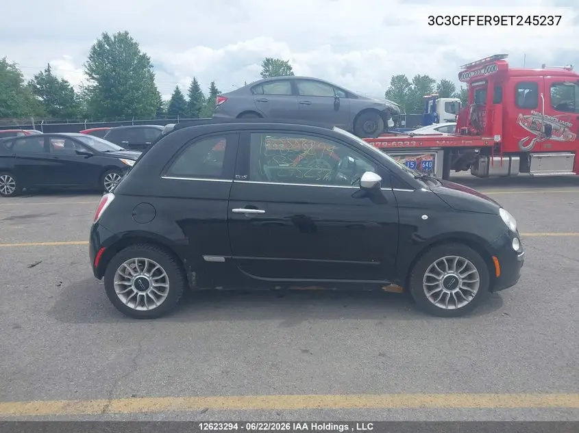 2014 Fiat 500 Lounge VIN: 3C3CFFER9ET245237 Lot: 12623294