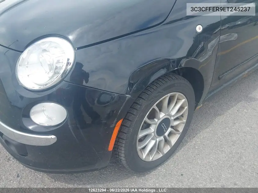 2014 Fiat 500 Lounge VIN: 3C3CFFER9ET245237 Lot: 12623294