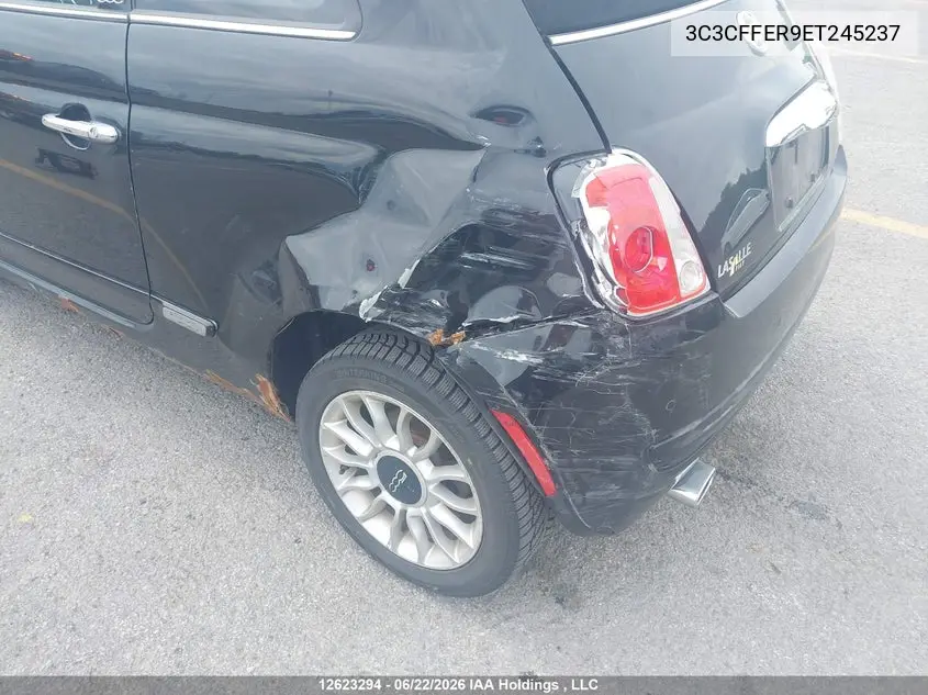 2014 Fiat 500 Lounge VIN: 3C3CFFER9ET245237 Lot: 12623294