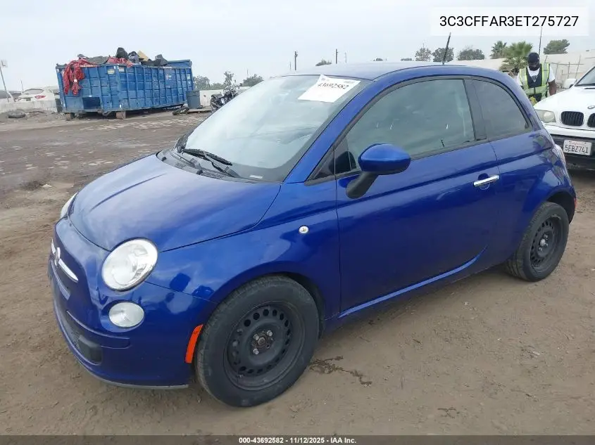 3C3CFFAR3ET275727 2014 Fiat 500 Pop