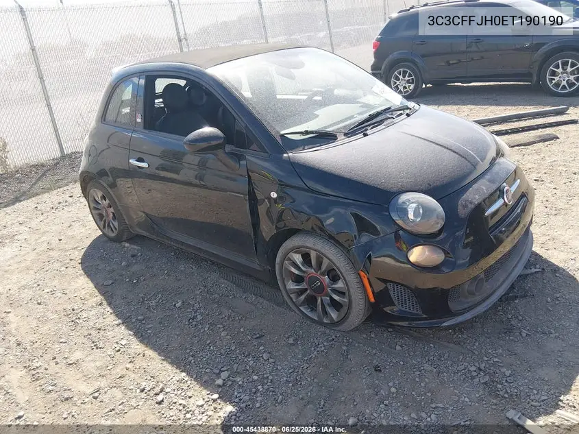 2014 Fiat 500C Gq Edition VIN: 3C3CFFJH0ET190190 Lot: 45438870