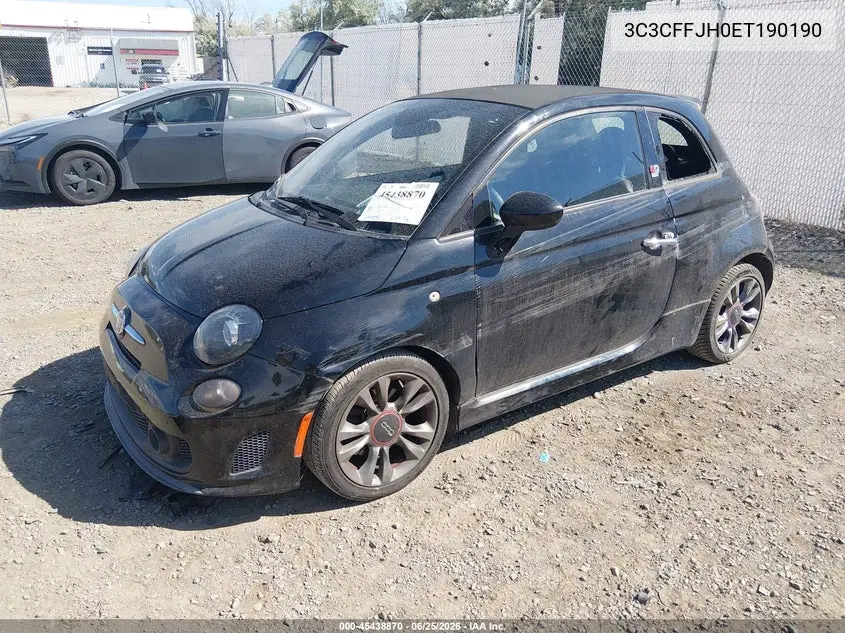 2014 Fiat 500C Gq Edition VIN: 3C3CFFJH0ET190190 Lot: 45438870