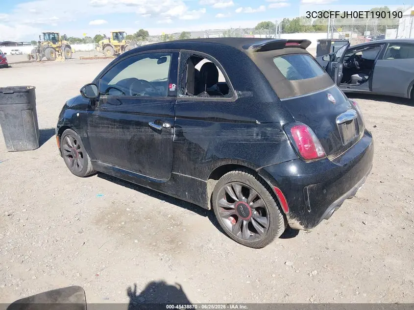 2014 Fiat 500C Gq Edition VIN: 3C3CFFJH0ET190190 Lot: 45438870