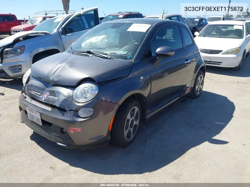 2014 Fiat 500E Battery Electric VIN: 3C3CFFGEXET175872 Lot: 45543145
